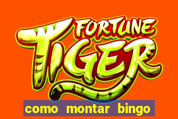 como montar bingo brinquedos toia